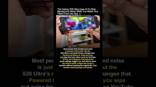 How Samsung's New Audio Eraser Works #Galaxy #AudioTechnology