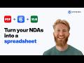 Convert NDAs to Excel and CSV with AI