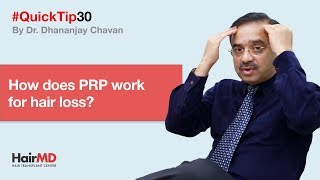 How does PRP work for hair loss(PRP बालों के झड़ने में कैसे काम करता है)| #HairMDTips30 | (In HINDI)