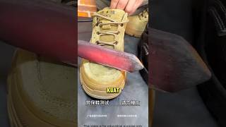 Batang Besi Panas Vs Sepatu Safety Cina❗🥾😮 #shorts #shortvideo
