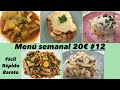 🍍Menú SEMANAL por 20€ #12, SALUDABLE, FÁCIL, RÁPIDO😍⌛