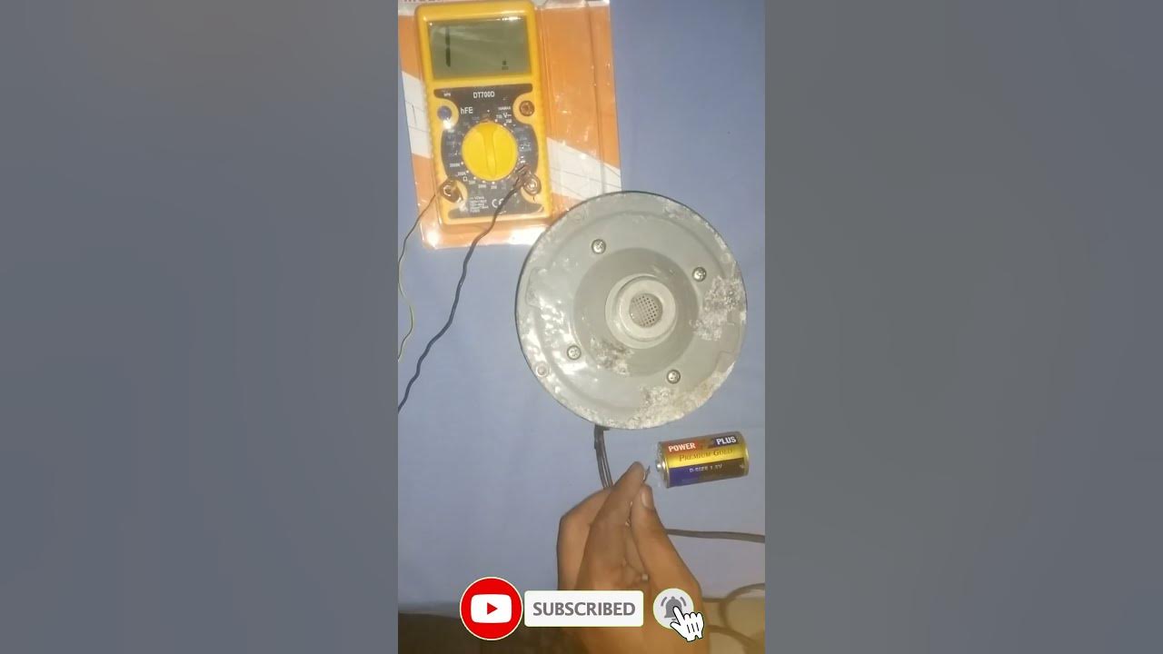 How to Check Speaker Unit Working or Not Speaker Check by Dry Cell