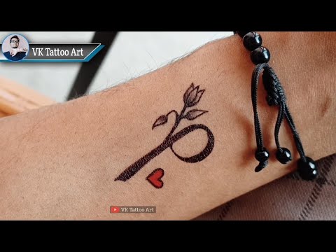 MS BS HS SP HJ love tattoo mehndi design  Best love tattoo  designs for hand   YouTube