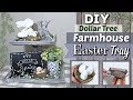 DIY Dollar Tree Easter Decor | Farmhouse Easter Tiered Tray | Krafts by Katelyn