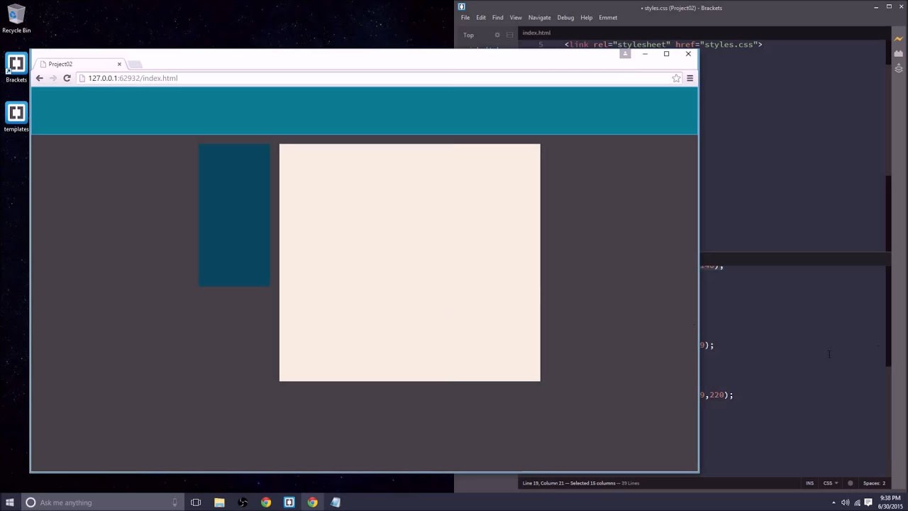 HTML/CSS: Two-column layout - YouTube