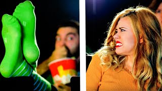 14 TYPES OF PEOPLE AT THE MOVIE THEATER || Relatable comedy by 5-Minute FUN