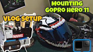 My first motovlog setup with GoPro hero 11.