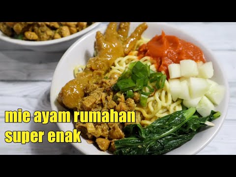 Resep MIE AYAM rumahan super enak - YouTube