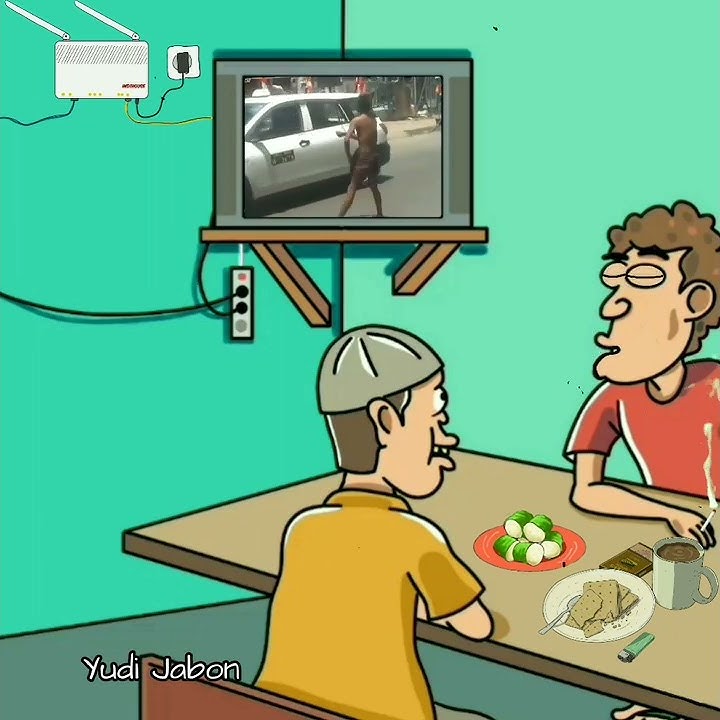 Story WA Animasi || Nonton TV (Wong Edan Kui Bebas)
