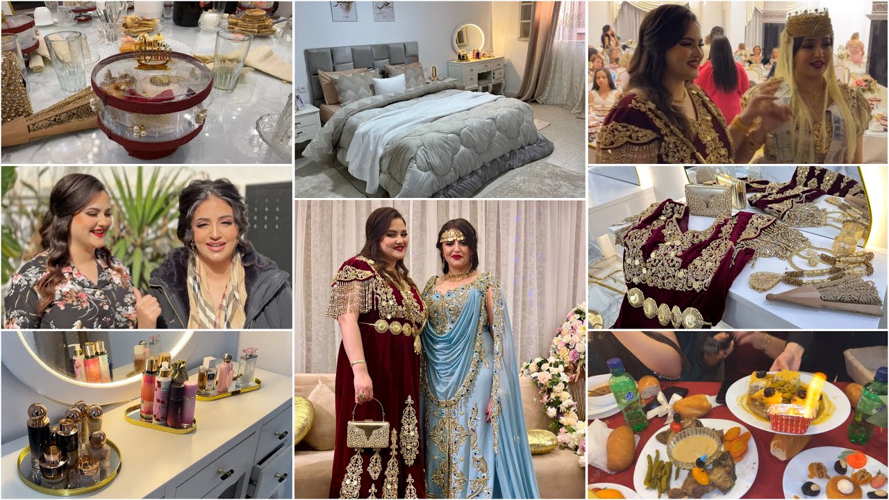 هاجر جيجا|تفريشة جديدة✨معروضة لعرس اميرة عوماري وش لبست ❤️اجواء الفرح لمة تصديرة كلش فات بال..