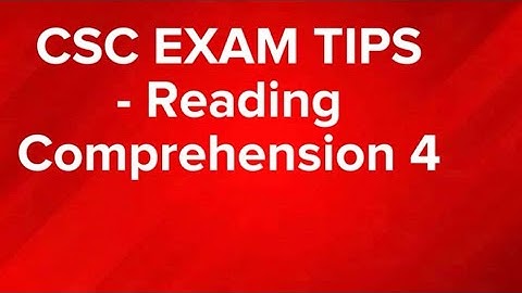 READING COMPREHENSION questions na dating lumabas sa CSC exam ||with tutorial - Part 4 #cscexamtips