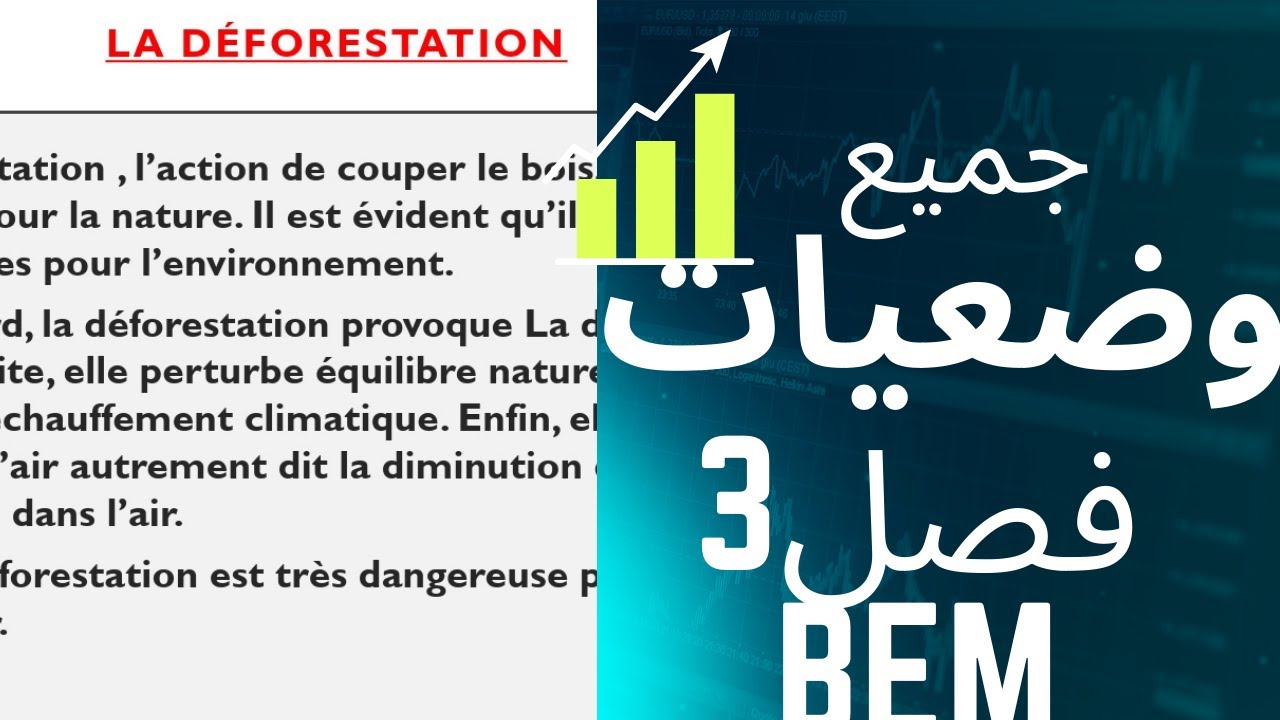 كل الوضعيات الإدماجية فرنسية الخاصة بالفصل 3 رابعة متوسط