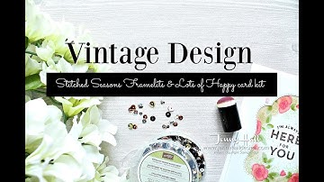 Vintage Design card using Stampin Up products with Jenny Hall