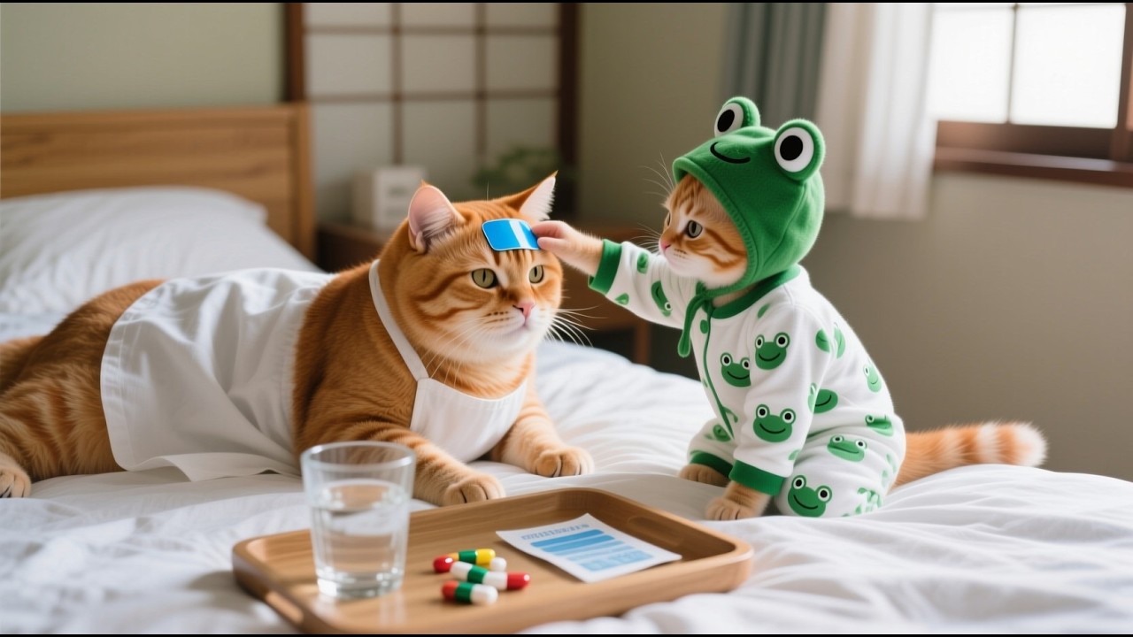 Mama Cat Collapsed — What Ginger Kitten Did Next