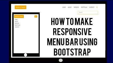 How To Make Responsive Menu Bar Using Bootstrap