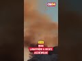 Ätna neue Lavaströme und dichte Aschewolke