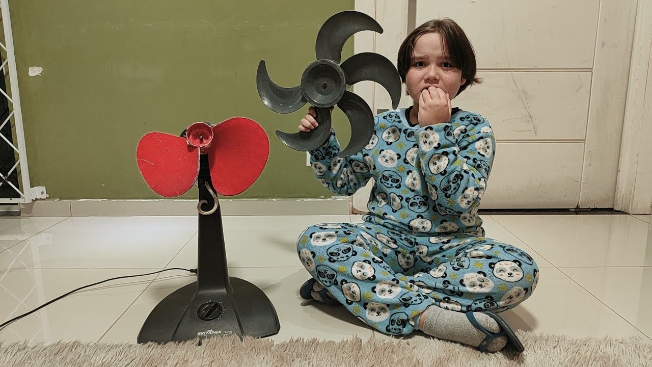 DESTRUINDO O VENTILADOR BRITÂNIA TURBO COM HÉLICE QUEBRADA #canaldopedro #criancadejesus #kipasangin