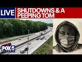 LIVE | I-285 weekend shutdown; Peeping Tom investigation