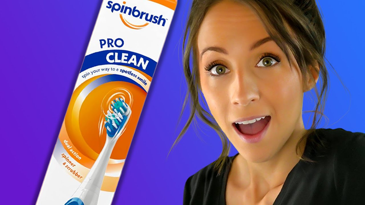 Spinbrush PRO CLEAN Battery Powered Toothbrush Unboxing Review YouTube