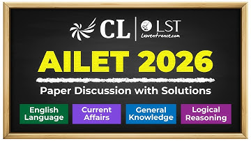 AILET 2026 Detailed Paper Analysis | Subject-wise Solutions, Answer Key & Cut-Offs | CL-LST