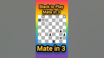 Black to Play and Mate in 3 – Grandmaster Level Puzzle! #559 #hardpuzzle #logicalpuzzle 🔥