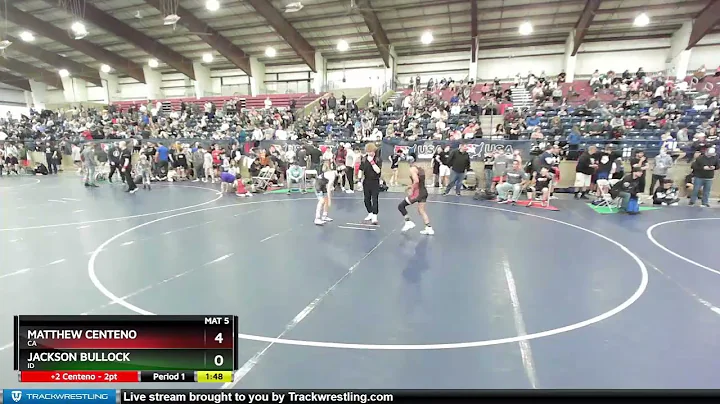 102 Lbs Quarterfinal - Matthew Centeno, CA Vs Jack...