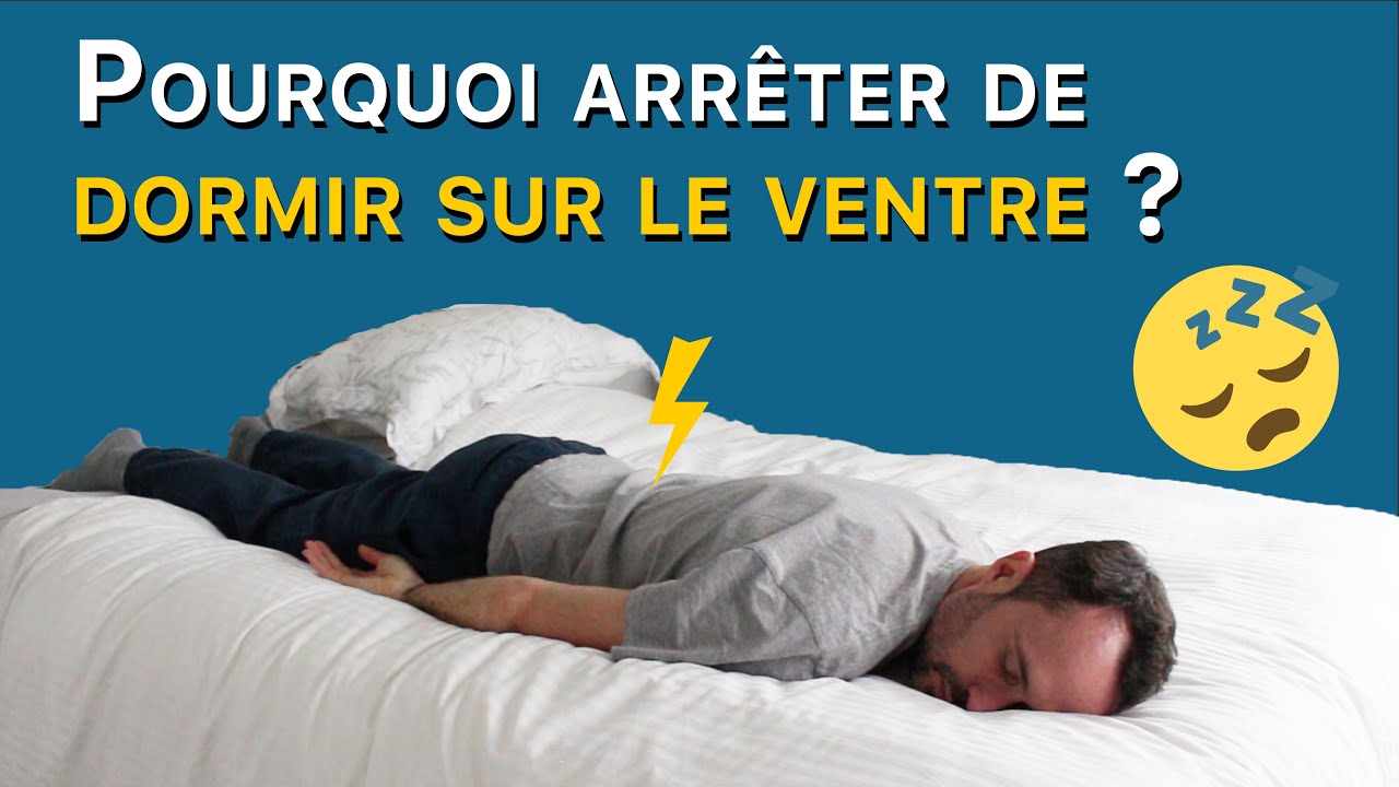 Pourquoi vous devez arrêter de dormir sur le ventre ? 😴