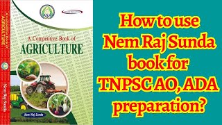 How to use/study Nem Raj Sunda book for TNPSC AO ADA preparation? A competitive book for Agriculture screenshot 5