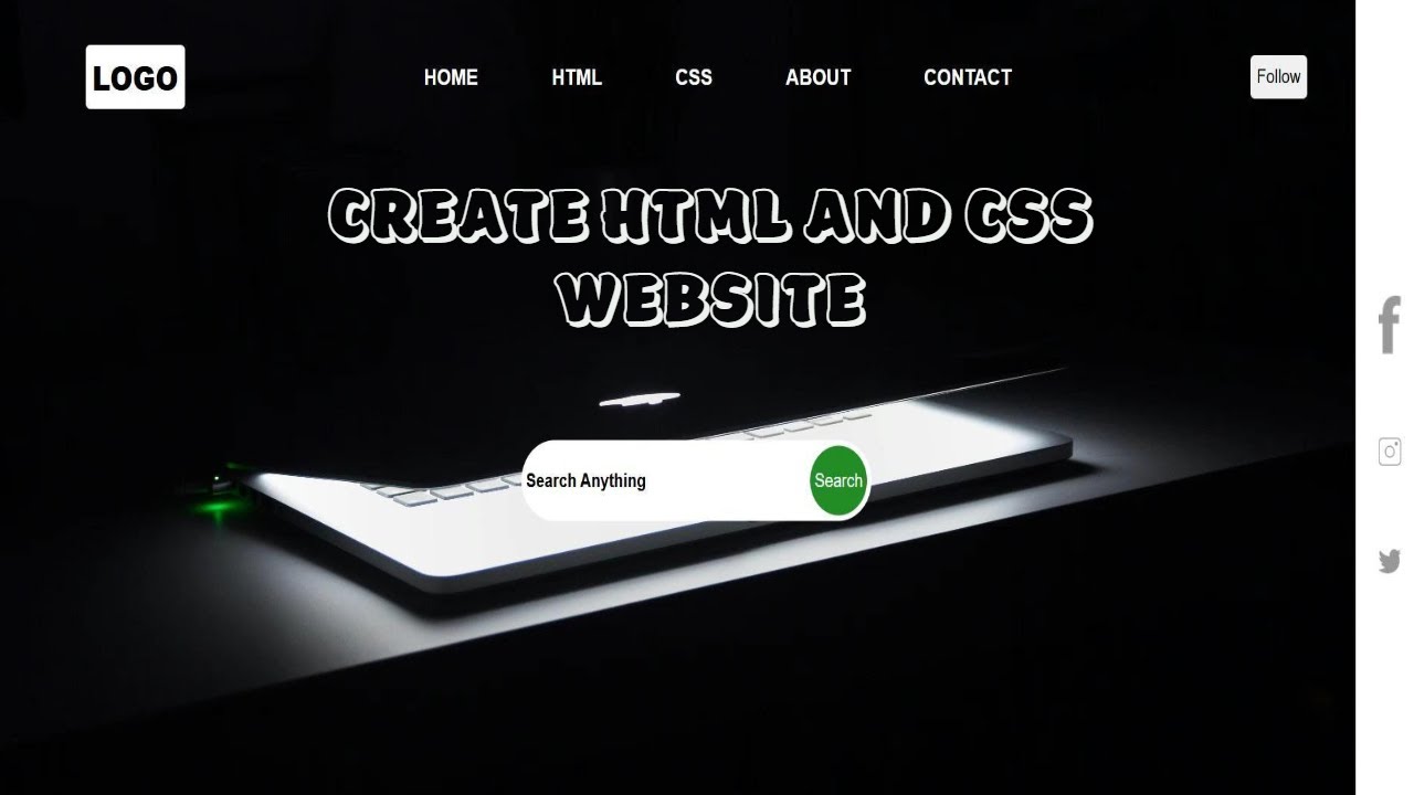 How To Make Website Using HTML And CSS Step By Step | HTML Website ...