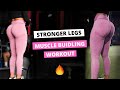 MUSCLE BUILDING GLUTE & LEG WORKOUT + ABS