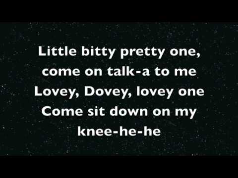 Little Bitty Pretty One (Thurston Harris) Lyrics on screen