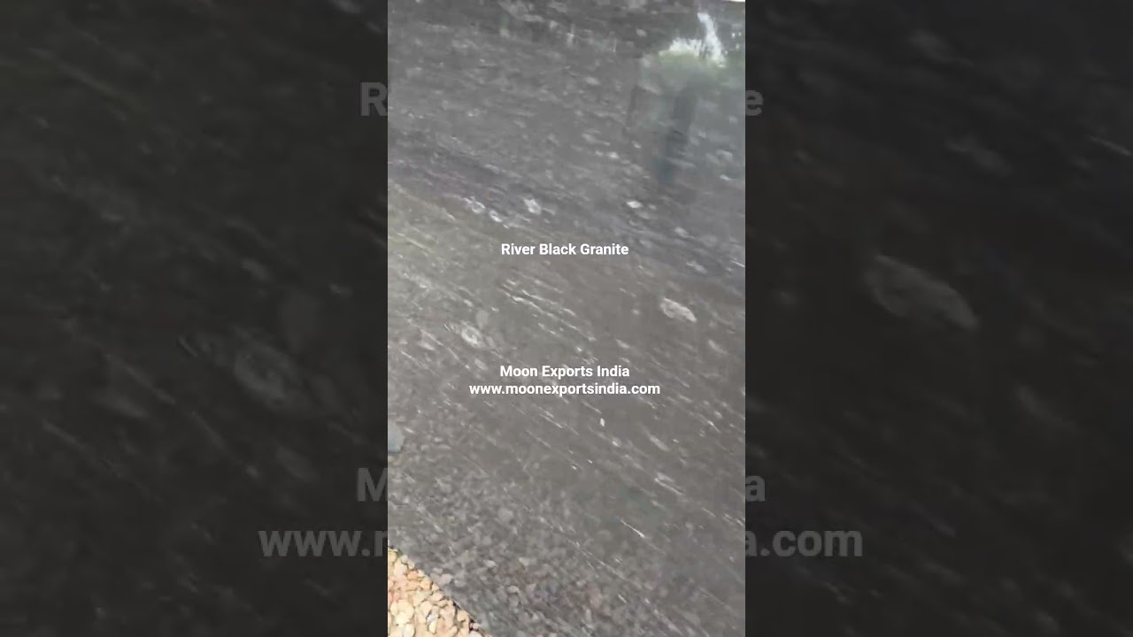 River Black Granite 2cm Thick Slab | River Black Granite | Moon Exports India