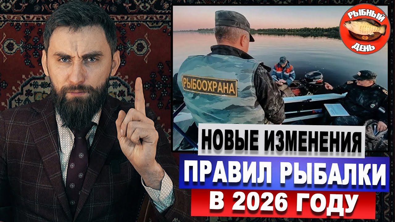 Новые изменения правил рыбалки в 2026 году
