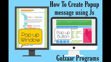 How To Create Popup Message Using Java Script || Js Tutorials || Gulzaar Programs