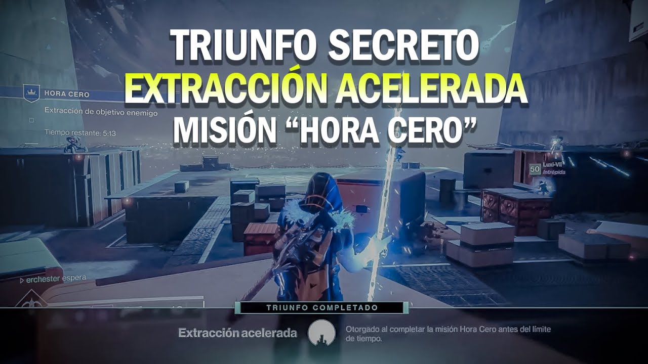 Triunfo Secreto "Extracción Acelerada" Asalto Hora Cero [Destiny 2 Joker's Wild PS4]