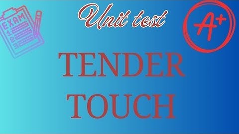 Class 3 English Unit 1 TENDER TOUCH UNIT TEST.  class 3 English model questions