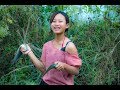 Beautiful Girl Fishing By Hand in Siem Reap Cambodia Ep 01