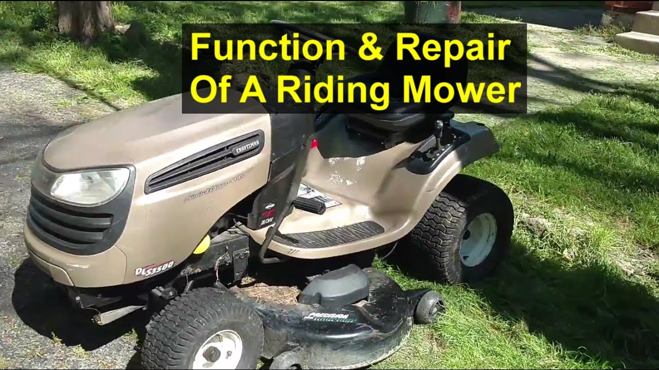 riding lawn mower how it works how to take it apart to mower works
