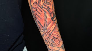 Praying hands Tattoo Time-lapse  ￼