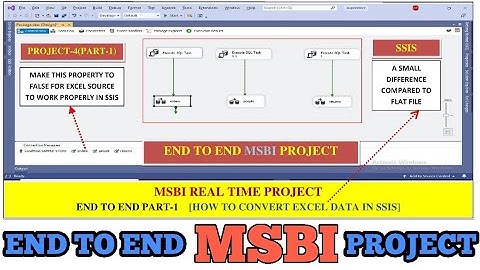 END TO END MSBI PROJECT IN REALTIME||PROJECT-4( PART1)|SSIS TO CONVERT EXCEL SOURCE#ssrs#ssis#ssas