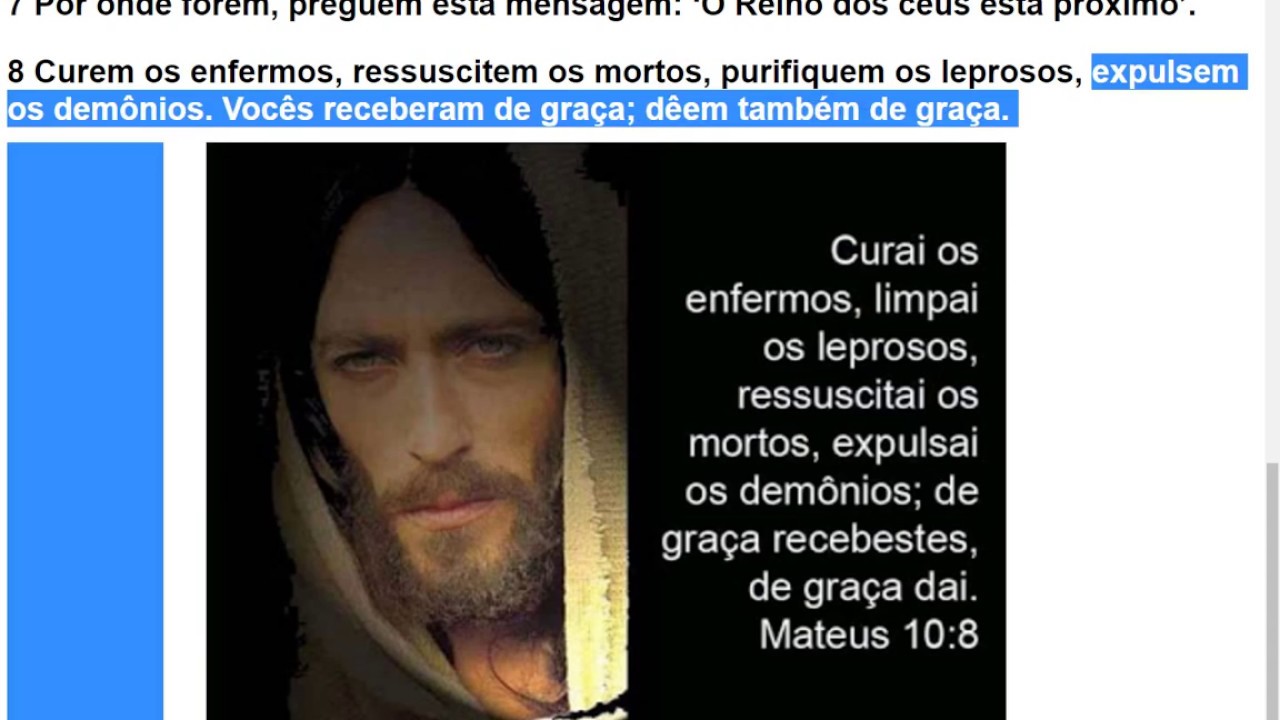 De Graça Recebeste De Graça Daí De Graça Recebestes, de Graça Dai ! - YouTube