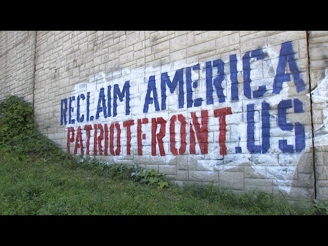 CPD investigating after spray-painted message of Patriot Front group found on Highway 27 class=