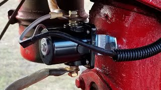 Ford 9N New Solenoid, Battery Terminal, And Wire Protectors.