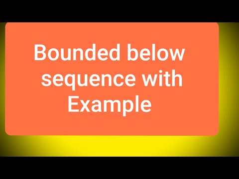 Bounded below Sequence