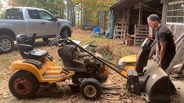 Install 3-Stage Snow Blower On #Cub_Cadet XT3 Enduro winter