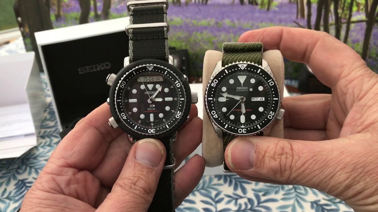 Seiko Arnie re-issue SNJ025P1 watch review - YouTube