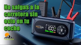 Viaja seguro con el arrancador\/compresor YeberAuto AP02 Jump Charger