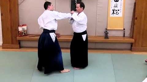 Peter Bernath Shihan ....a little nikkyo practice with Neal