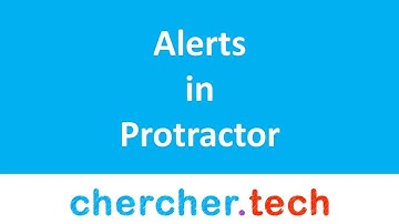 Alerts in Protractor