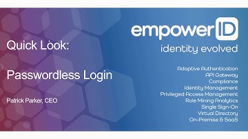 Quick Look: Passwordless Login